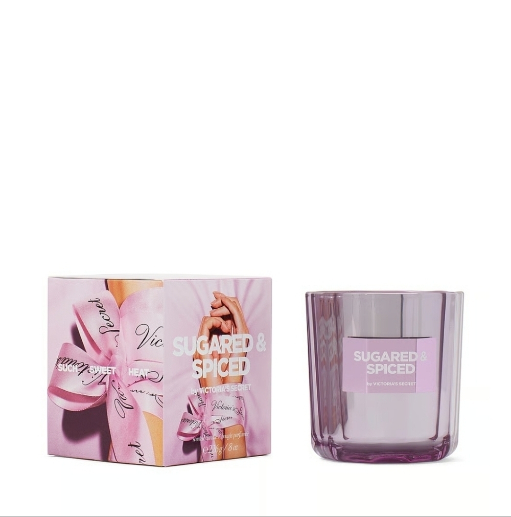 Victoria's Secret Sugared & Spice Single Whick Candle - Picture 2 of 3